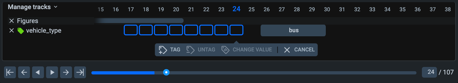 Video timeline